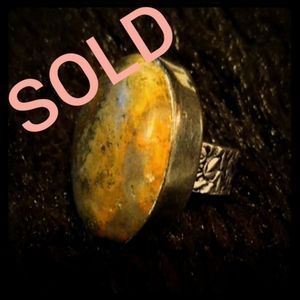 Vintage Bumble 🐝 Bee Jasper Ring